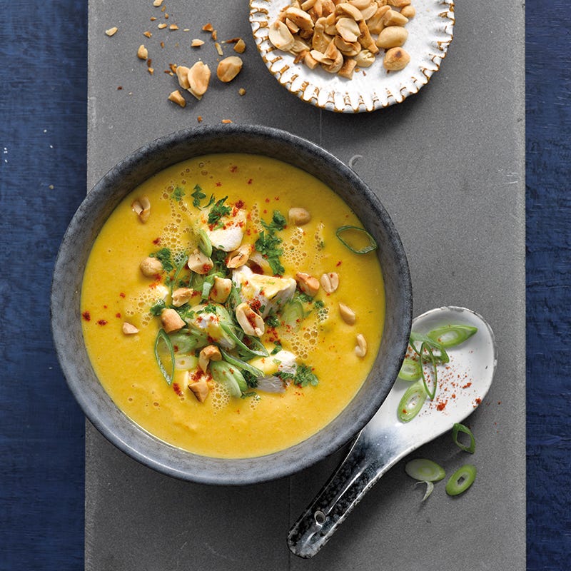 Foto van Pindasoep met kip door WW