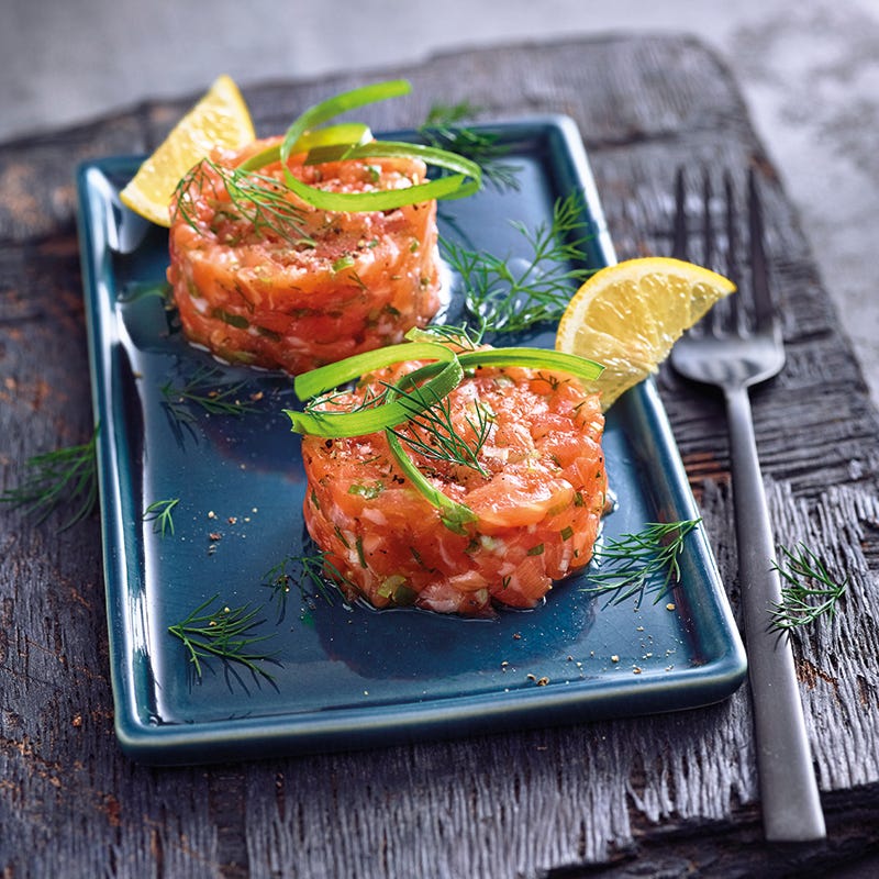 Foto van Zalmtartaar door WW