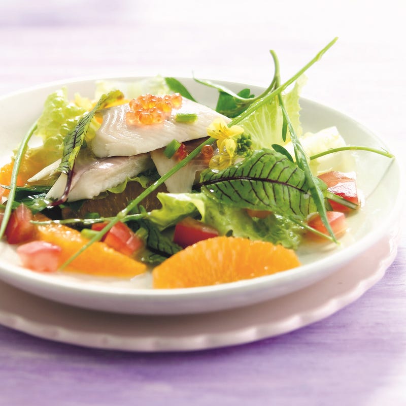 Foto van Salade met gerookte forel door WW