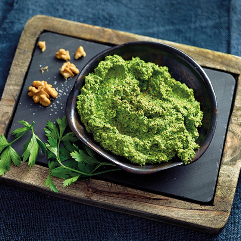 Foto van Peterseliepesto met walnoot door WW