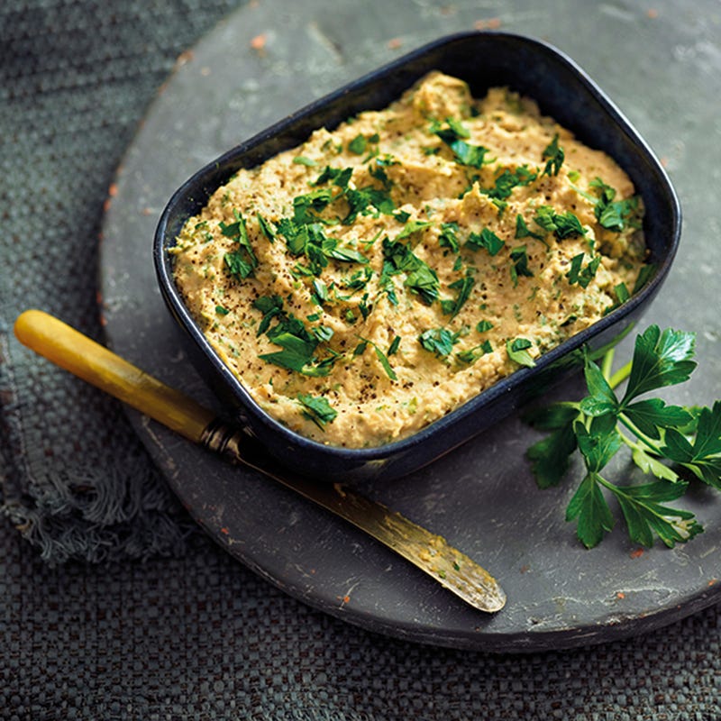 Foto van Hummus met peterselie door WW