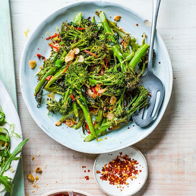 Lemon, garlic and chilli broccolini