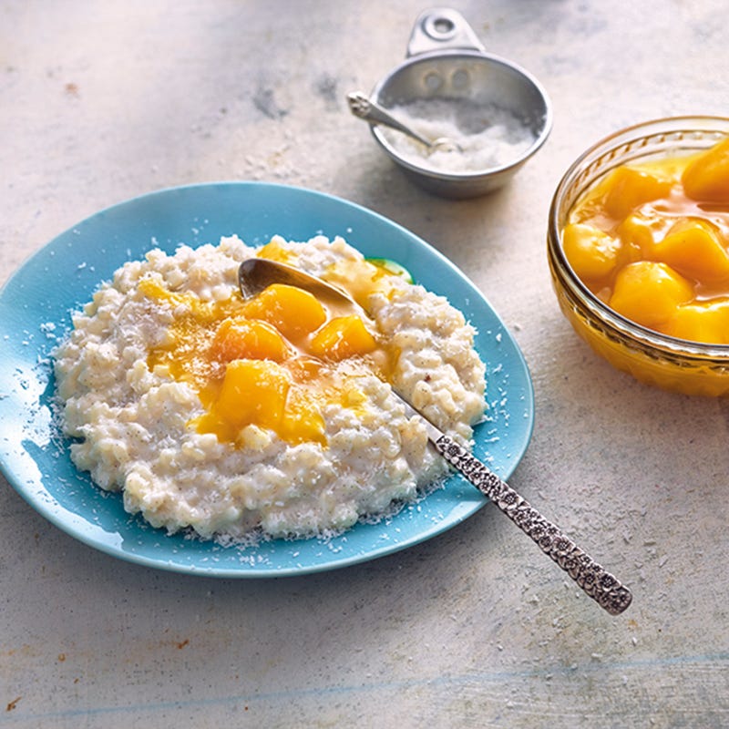 Foto van Rijstepap met kokos en mangocompote door WW