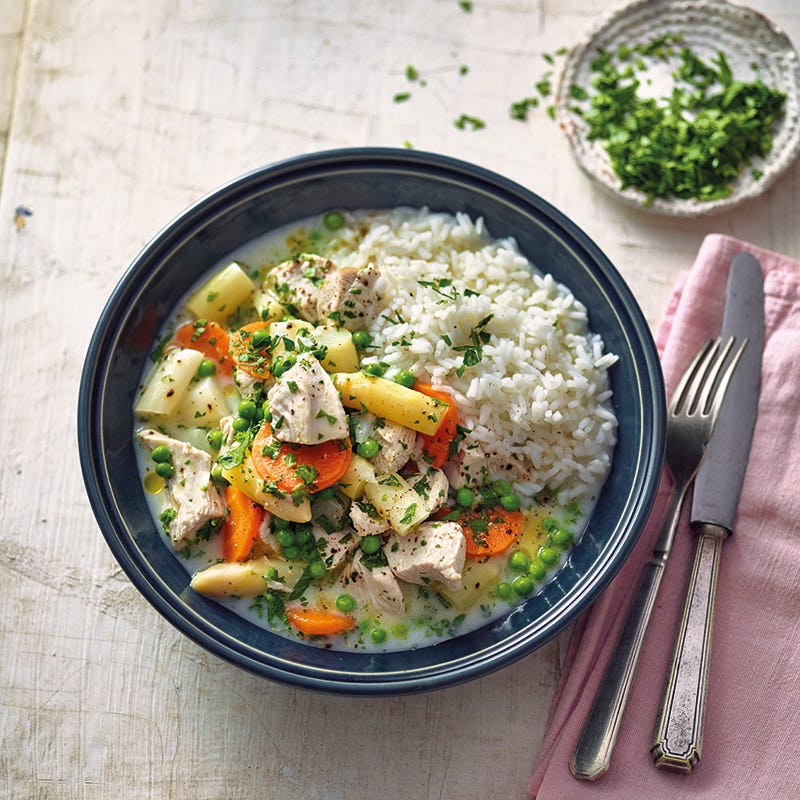 Foto van Kipragout met erwten door WW