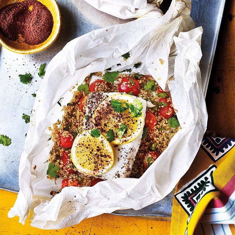 Sumac fish parcels