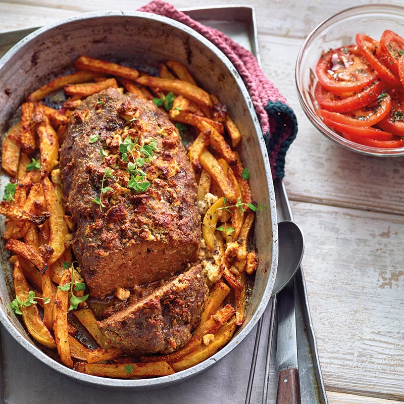 Foto van Grieks gehaktbrood met ovenfriet door WW