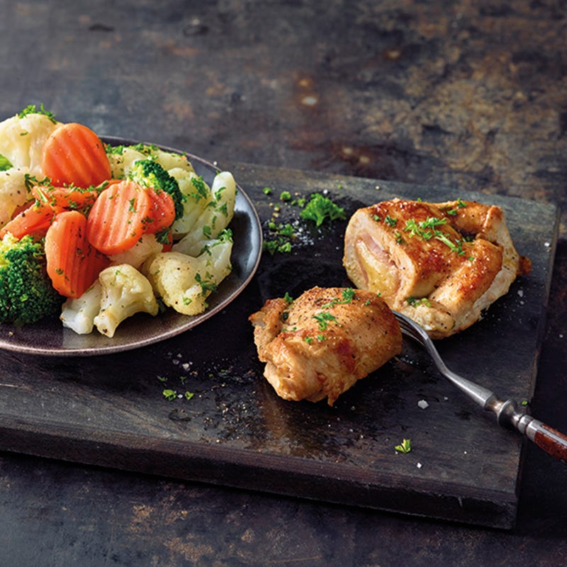 Foto van Kip cordon bleu met groenten door WW