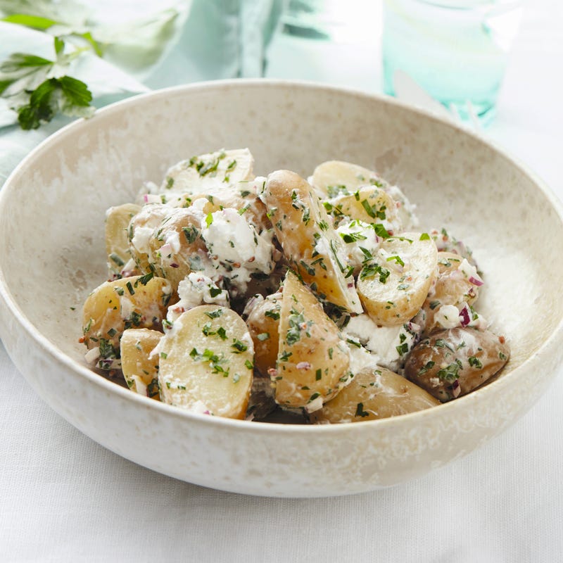 Foto van Aardappelsalade met geitenkaas door WW