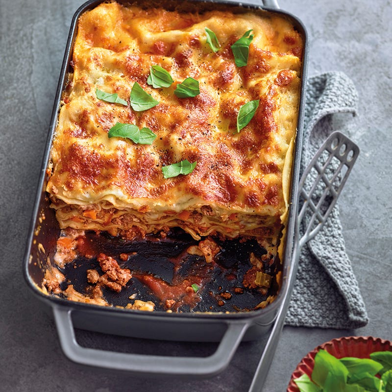 Foto van Lasagne bolognese met groenten door WW