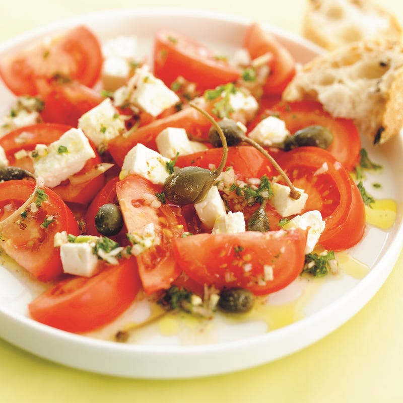 Foto van Tomatensalade met feta en kappertjes door WW