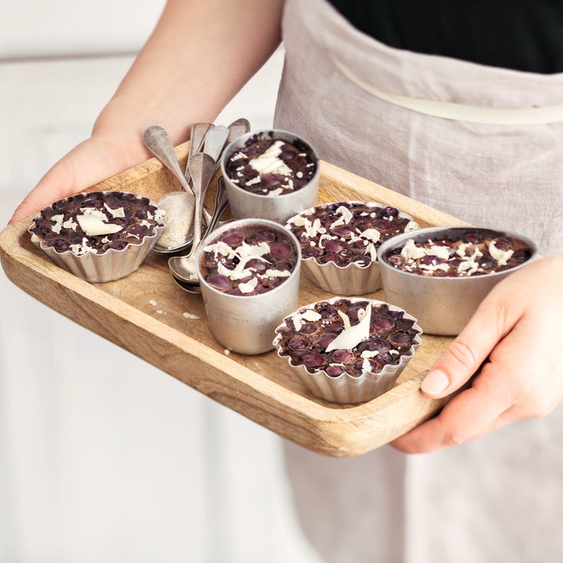 Photo de Petits flans chocolat myrtilles prise par WW