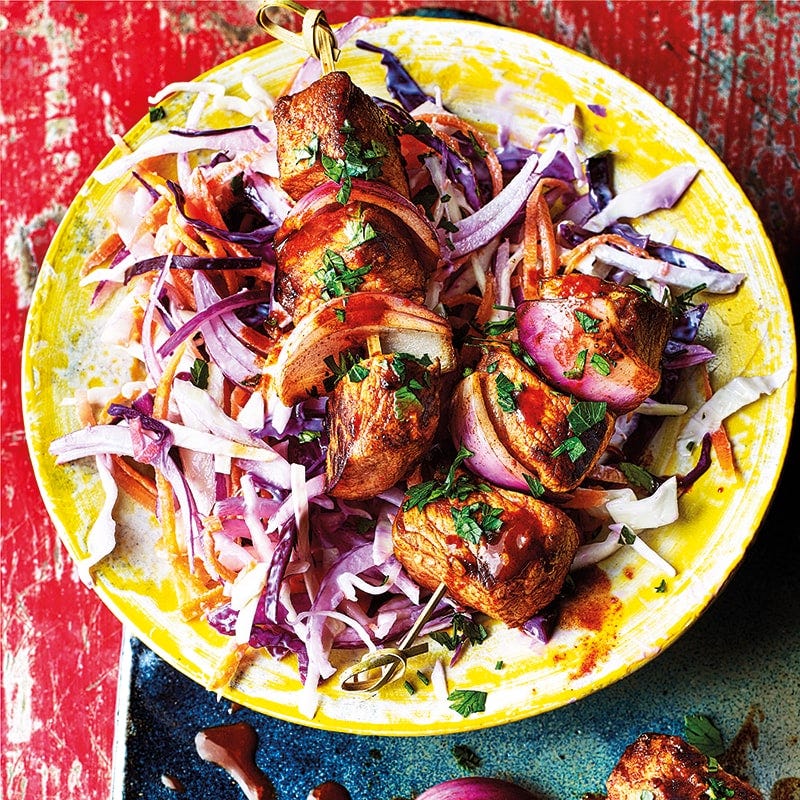 Sticky bourbon pork