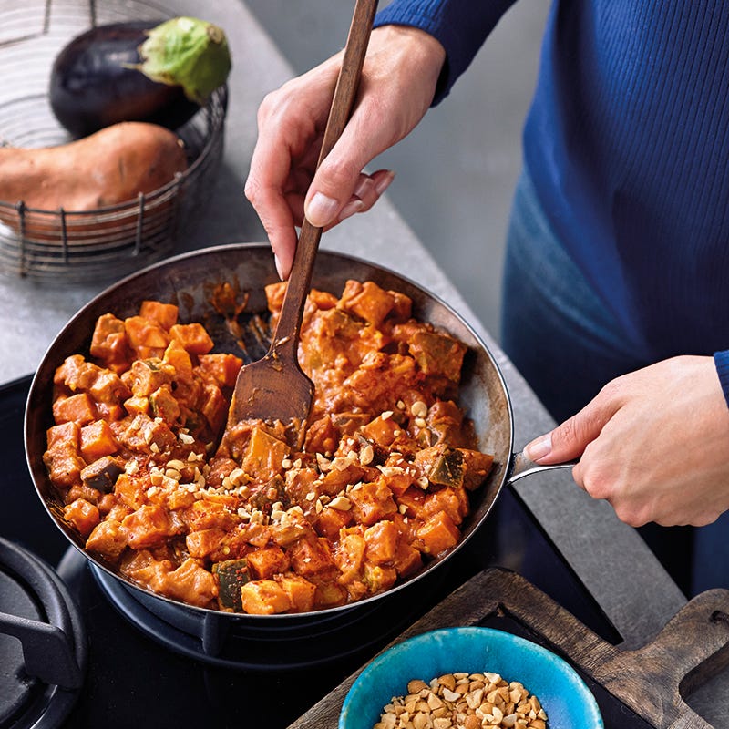 Foto van Auberginepannetje met pinda’s door WW