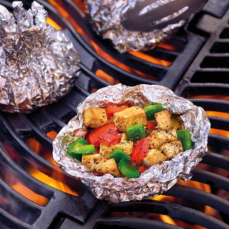 Spicy tofu parcels