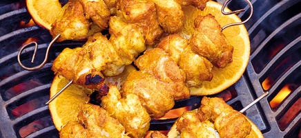Indian fish skewers