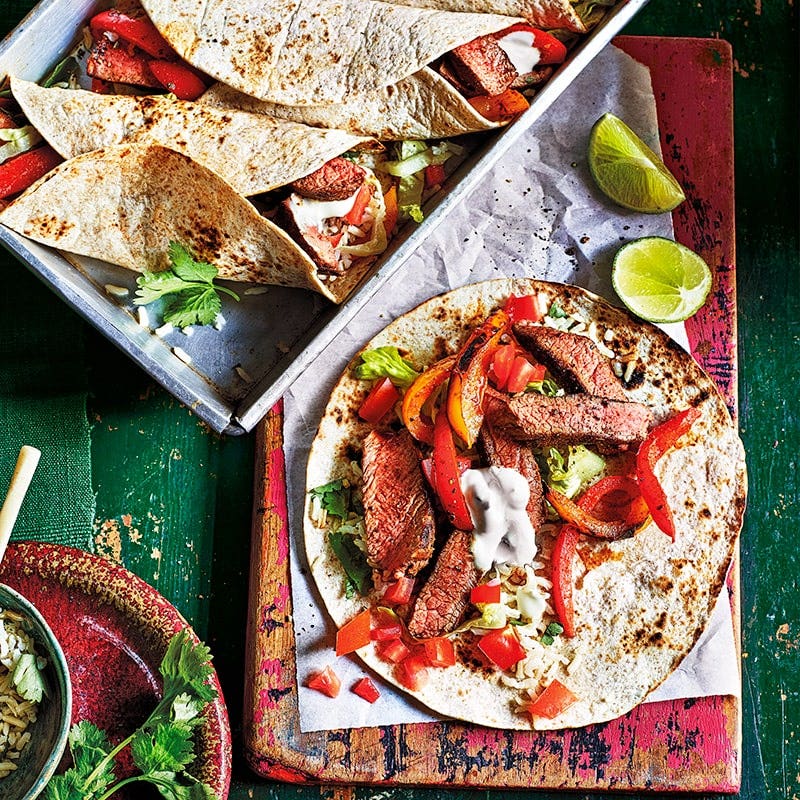 Steak burritos