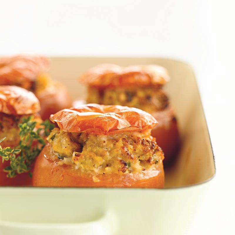 Foto van Gevulde tomaten met tomatensaus door WW