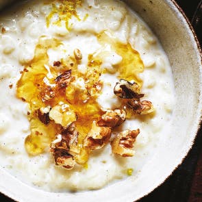 Riz au lait miel et noix