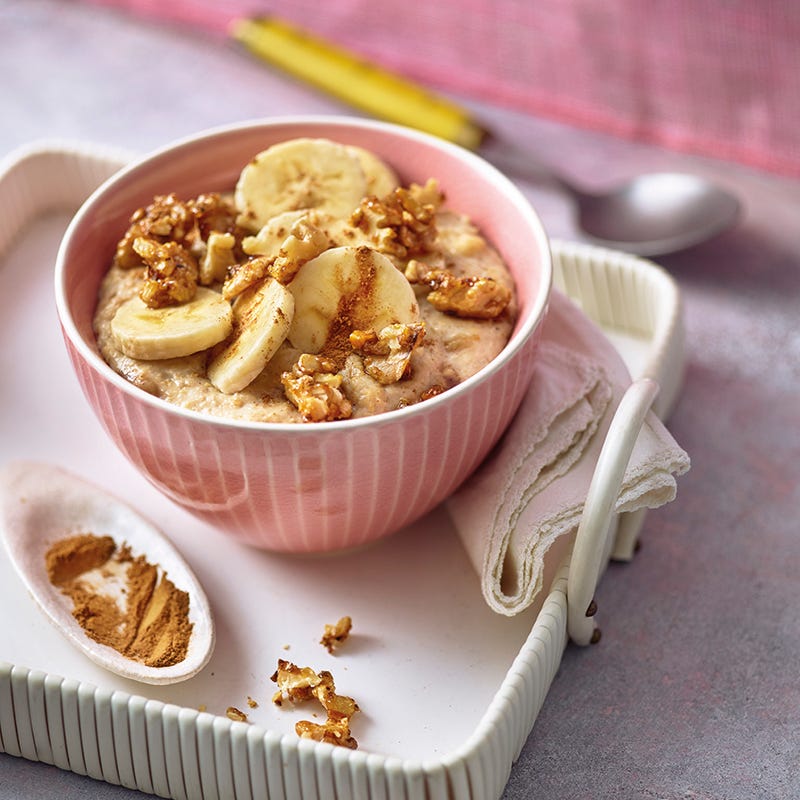 Foto van Bananenpap met gekaramelliseerde walnoot door WW
