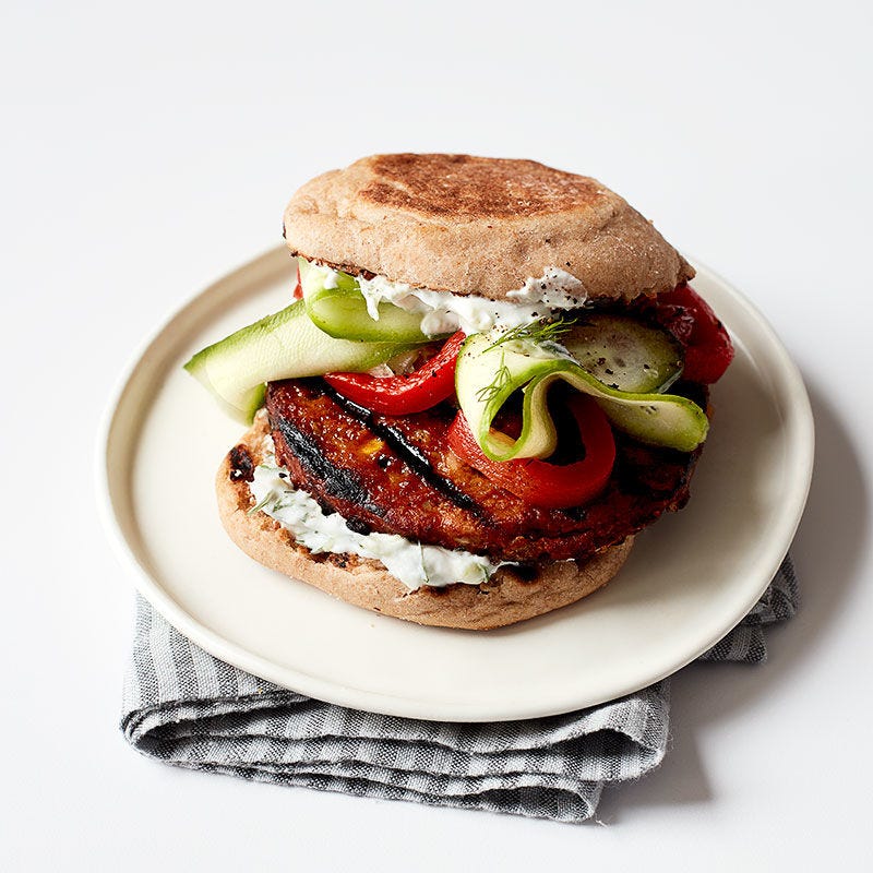 Photo of Greek-inspired veggie burger by WW