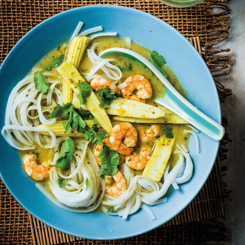 Würzige Crevetten-Laksa