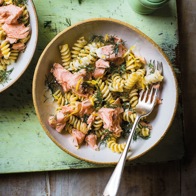 Cremige Lachs-Pasta