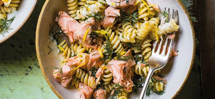 Pâtes au saumon et à la crème