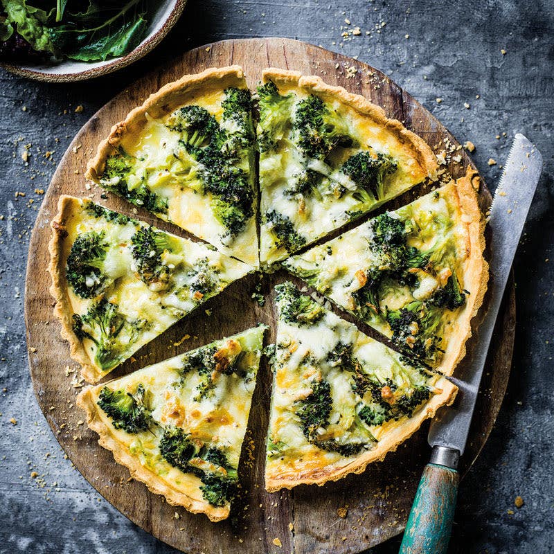 Broccoliquiche mit Käseguss