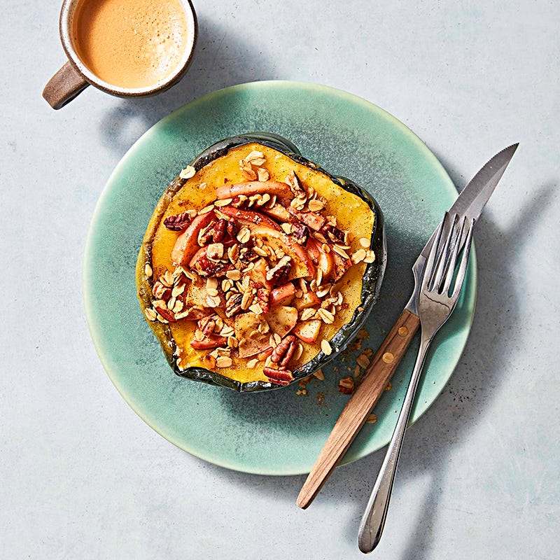 Acorn squash apple pie