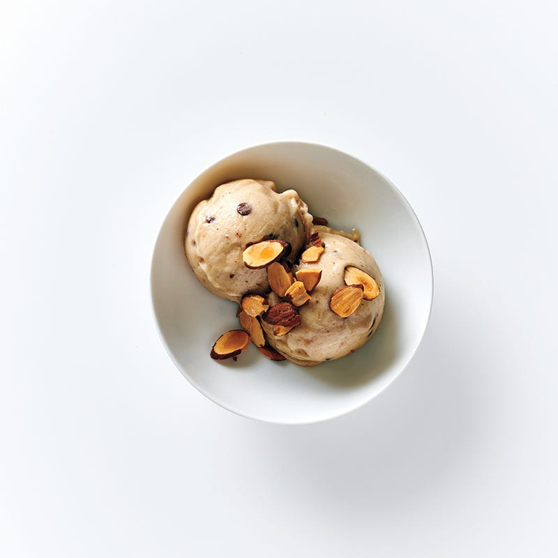 Chocolate and almond nice cream