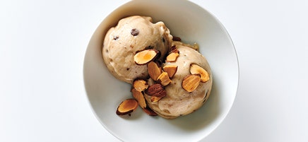 Chocolate and almond nice cream
