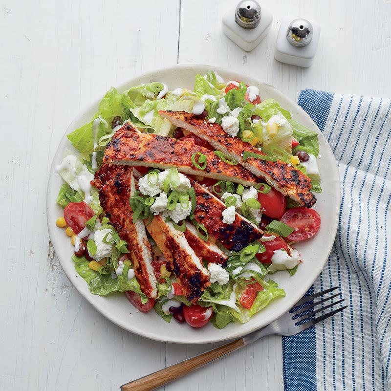 Barbecue chicken salad