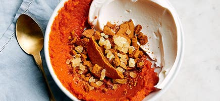 Pumpkin and ginger parfait
