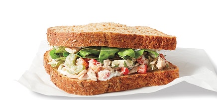 Mediterranean tuna salad sandwich