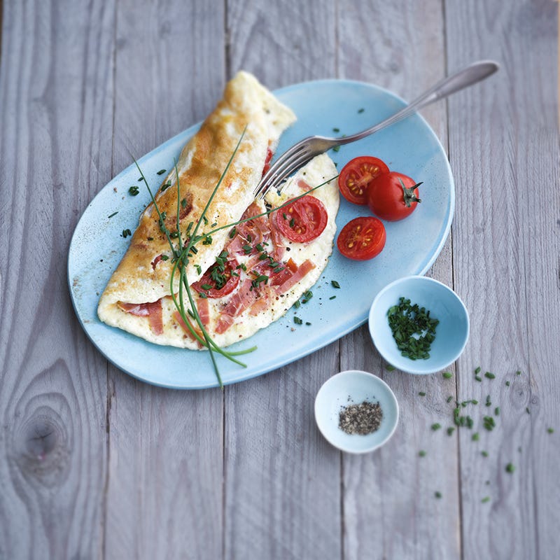 Foto van Stevige ontbijtomelet met ham door WW