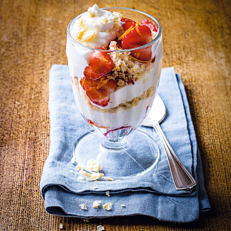 Photo of Strawberry cheesecake sundaes by WW