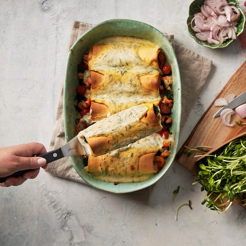 ViktVäktarna - Kräftcannelloni med dill- och västerbottenssås