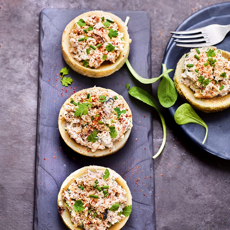 Foto van Artisjok met rillette van sardines door WW