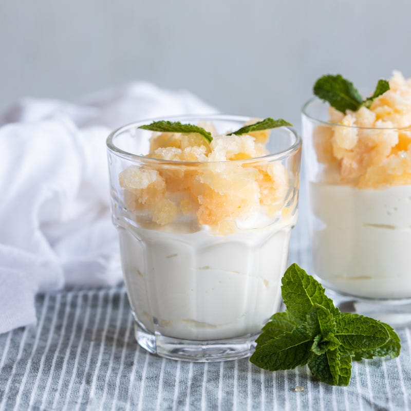 Foto van Miljuschka’s citrus granita met Griekse yoghurt door WW