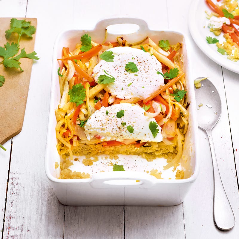 Foto van Quinoa-gratin met fijne groenten en geitenkaas door WW