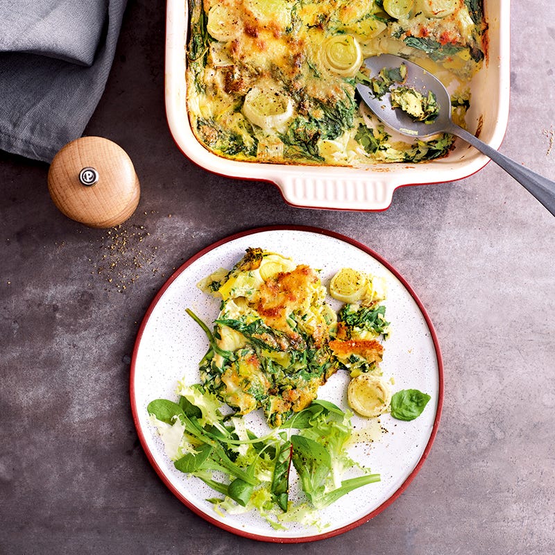 Foto van Frittata met spinazie en prei door WW