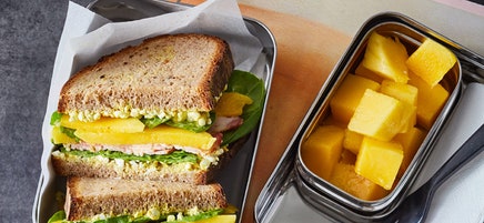 Sandwich mit Trutenbrust und Mango