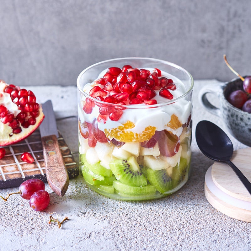 Schicht-Fruchtsalat