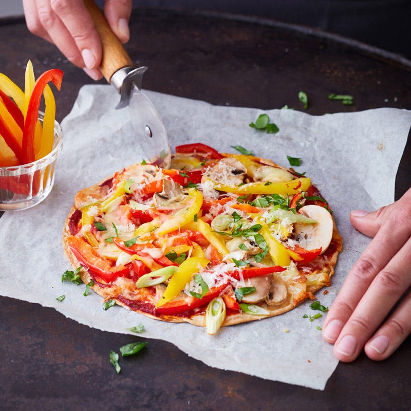 Vegetarische Blitzpizza