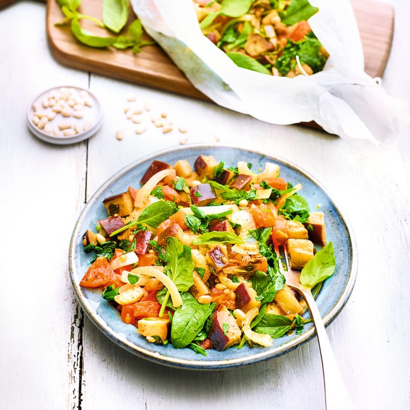 Photo de Papillotes gourmandes aubergines et pignons prise par WW