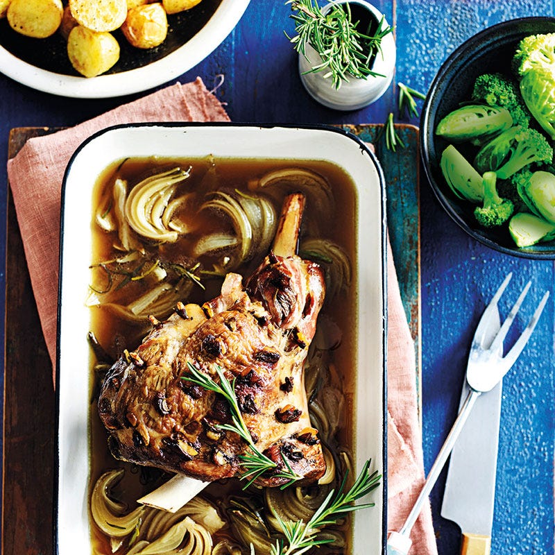 Geschmorte Lammkeule