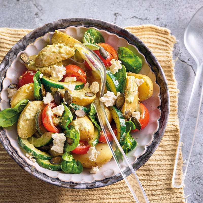 Kartoffelsalat mit Pestodressing