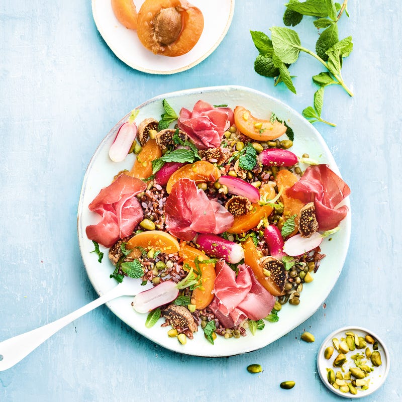 Photo de Riz rouge aux fruits secs et bresaola prise par WW