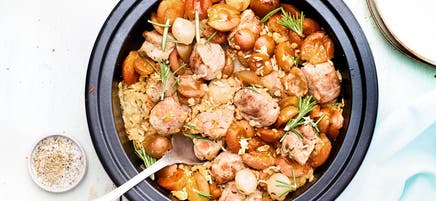 Tajine de porc aux mirabelles