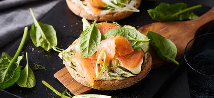 Blitztoast Lachs